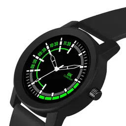 IIK COLLECTION Men Round Dial Adjustable Flexible Silicon Strap Watch image 5