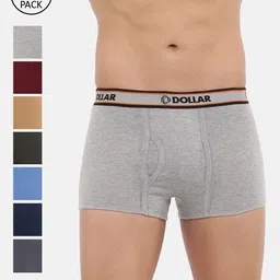 Dollar Bigboss Men Pack Of 8 Assorted Combed Cotton Trunks MBTR-01-MINITRNK-58
