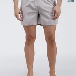 SPORTO Men Pack Of 2 Checked Mid-Rise Cotton Boxers SP-BOX-509-ECYBCK-LGBCK-M-2P-26