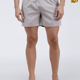 SPORTO Men Pack Of 2 Checked Mid-Rise Cotton Boxers SP-BOX-509-ECYBCK-FBYW-M-2P-27