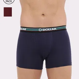 Dollar Bigboss Men Pack Of 2 Assorted Shuffle Intellisoft Cotton Trunks MBTR-16-FLEXITRNK-picture-13