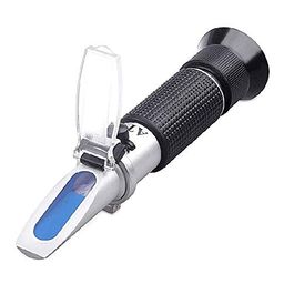 BOMBEY SCIENTIFIC Aluminium Erma Make -Hand Refractometer With Atc, Range 0-32% Brix With 0.2% Division, For Wine, Brandy, Beer, Fruits, Cutting Liquid, With Calibration Solution image 4