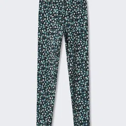 Mango Kids Girls Floral Printed Sustainable Leggings-image-88