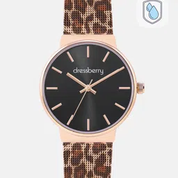 DressBerry Women Black Analogue Watch MFB-PN-PF-DK2443B-56