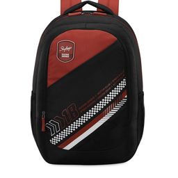 Skybags Unisex Black & Red Printed Backpack-image-51