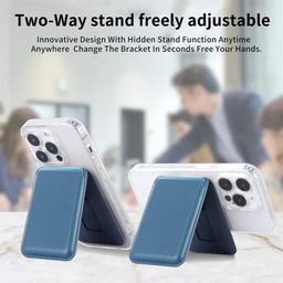 clickcase Magnetic Wallet with Video Stand, Compatible with MagSafe Wallet for iPhone Wallet with Kickstand, Card Holder for iPhone 16/15/14/13/12 Series (Green) image 3