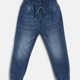 MINI KLUB Boys Blue Light Fade Wash Denim Jeans-picture-27