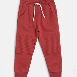 MINI KLUB Boys Orange Cotton Jogger-image-62