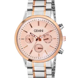 GEMINI Men Dial & Stainless Steel Straps Round Analogue Watch BSN 1368KM01-image-77