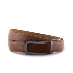 HALDEN Men Textured Leather Formal Belt-image-6