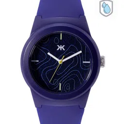 Kook N Keech Men Black Printed Dial & Blue Straps Analogue Watch KNK12-C-23