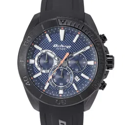 Titan Men Patterned Dial Analogue Chronograph Watch- 90115KP03-18