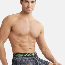 Jockey Men Printed Microfiber Breathable Trunk MM08-0105-BLKPR-image-67