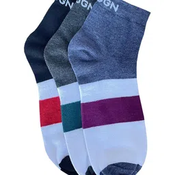 WROGN Men Pack Of 3 Colour-Blocked Socks-68