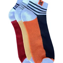 WROGN Men Pack Of 3 Colour-Blocked Cotton Socks-35