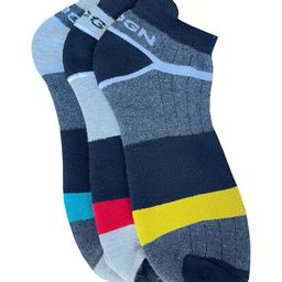 WROGN Men Pack Of 3 Colourblocked Ankle-Length Socks-50
