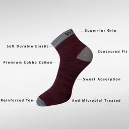 WROGN Men Pack Of 3 Patterned Ankle-Length Socks image 4