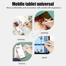 t teclusive Smart Stylus Pen Compatible for Android Tablet Galaxy Realme One Plus/iPhone 16 15 14 13 Smartphone | Pointed Tip Stylus | NO Palm Rejection Remove Tempered Glass for Working image 5