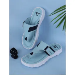Carlton London Women Blue Solid Flipflops-picture-41