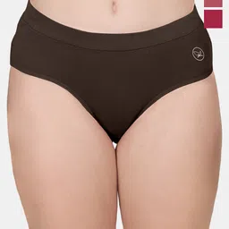 POOJA RAGENEE Pack of 3 Mid-Rise Anti-Odour Hipster Briefs-image-17