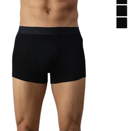 Heelium Pack Of 4 Softer Odour Free & Durable Trunks  P4_TRUNK_BLK_S-48