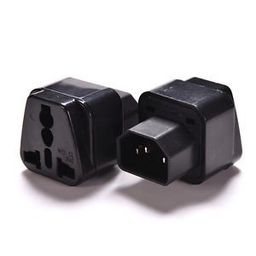 Pro IEC 320 PDU UPS C14 Plug to Generic Female Socket Power Adapter Converter TB image 1