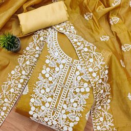 KALINI Embroidered Unstitched Dress Material-image-59