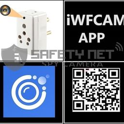 safety net, spy camera Safety NET Plug Hidden Camera 3 Pin Multi Plug Camera Inbuilt 32GB SD Card Audio and Video Recording Live Feed Camera with WiFi Motion Detection iWFCam APP image 2