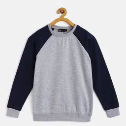 Belle Fille Unisex Kids Grey Melange Sweatshirt-image-25