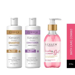 SEVAEN Set of Keratin Shampoo 250ml + Keratin Conditioner 250ml + Shower Gel 300ml-39