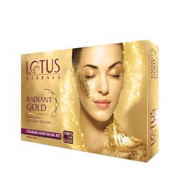 Lotus Herbals Sustainable Radiant Gold Cellular Glow Facial Kit-48