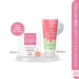 GLAMVEDA Set Of 2 Watermelon & Collagen Face Wash 100 ml & Facial Kit 40 gm-53