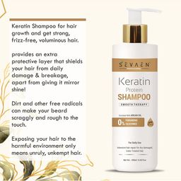 SEVAEN Set of Keratin Shampoo 250ml + Keratin Conditioner 250ml + Shower Gel 300ml image 3