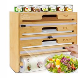 HOUSE OF QUIRK Beige Bamboo Kitchen Storage Holder-image-27