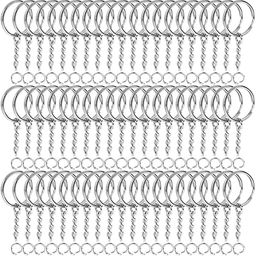 Decorcrafts 25mm Open Jump Ring Connector Key Case (Silver) Used for Organize Your Keys, Purse Making Paracord Keychains and Also Used for DIY Crafts (20) image 1