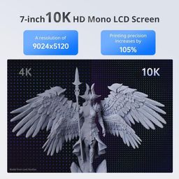 3idea Photon Mono 4 Resin 3D Printer, 7'' 10K Mono LCD Screen with Stable LighTurbo Light Source, 70mm/h Fast Printing, Print Volume 6.04'' x 3.42'' x 6.49'' image 2