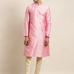 Anug by SOJANYA Men Pink Kurta-image-52