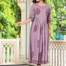 Ayan Printed Flared Sleeves Anarkali Kurta-19