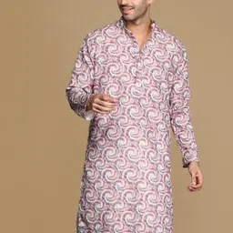 Sanwara Abstract Printed Thread Work Straight Kurta-picture-10