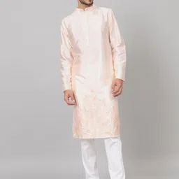 HILO DESIGN Floral Embroidered Straight Kurta-image-91