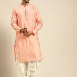 KISAH Mandarin Collar Straight Kurta-image-98