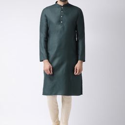 KISAH Mandarin Collar Straight Kurta-image-26