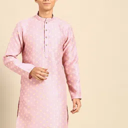 MANQ Ethnic Motifs Woven Design Kurta-picture-18