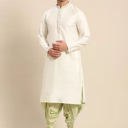 KISAH Mandarin Collar Thread Work Straight Kurta-50