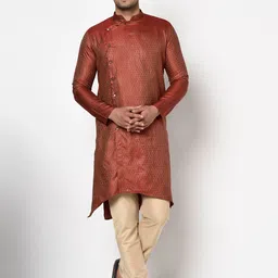 TABARD Men Jacquard Printed Kurta-image-64
