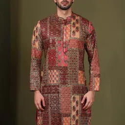 KISAH Men Multicoloured Kurta-42