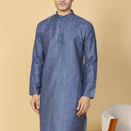 TABARD Bandhani Printed Mandarin Collar Pure Cotton Straight Kurta-image-62