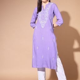 ANGITA Women Embroidered Floral Kurta-picture-31