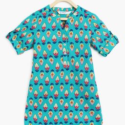 Campana Girls Ethnic Motifs Printed Sequinned Kurta-image-26