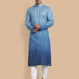 Vardha Geometric Embroidered Sequinned Straight Kurta-picture-6